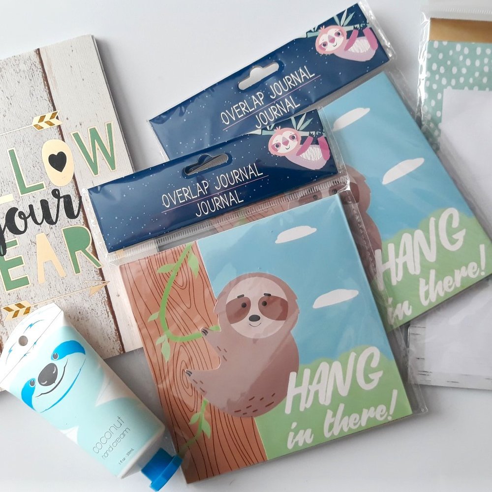 Sympathetic-Sloth Self-care Journal Set